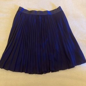 Express navy pleated skirt